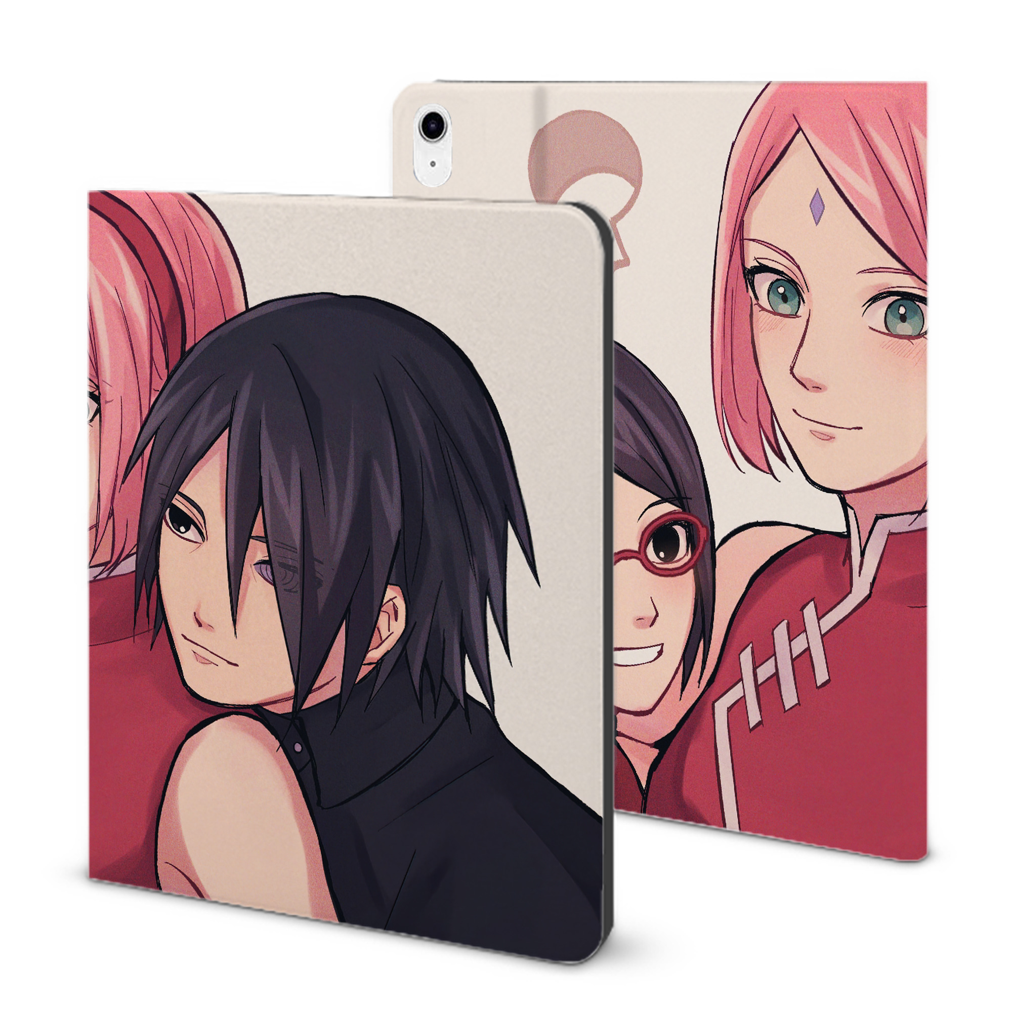（画像用） NARUTO -ナルト- NARUTO -ナルト- 疾風伝 IPad ケース ブック型 PUレザー TPU 耐衝撃 軽量 薄型 ペン収納なし 全面保護 IPad 各モデル対応